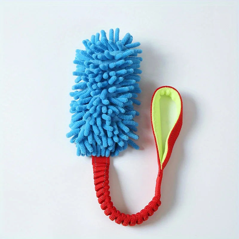 Dog Training Rope Toy 🐶🪢 | Plush + Rope Ball 🎾 | Bite-Resistant & Anti-Tear 💪 | Teeth Cleaning & Puzzle Play 🧠