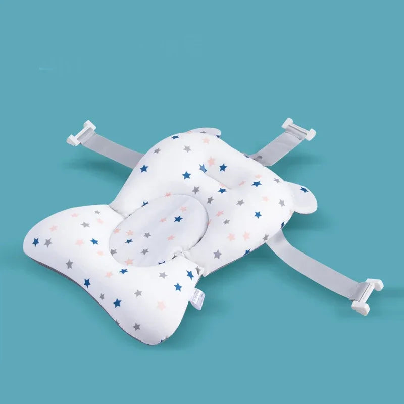 🛁👶 Baby Bath Seat Support Mat – Αναδιπλούμενο Μαξιλάρι & Κάθισμα Μπανιέρας για Νεογέννητα Άνετο, μαλακό και αντιολισθητικό, για ασφαλές και απολαυστικό μπάνιο! 💖💦