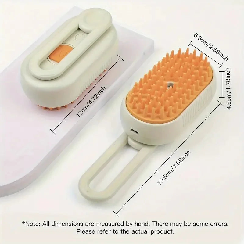 💦🐾 Pet Cleaning Spray Comb – Βούρτσα Περιποίησης με Υποδοχή Ψεκασμού για Σκύλους & Γάτες 🧴🪮 Συνδυάζει καθαρισμό & χτένισμα σε ένα εργαλείο – ιδανικό για καθημερινή περιποίηση!