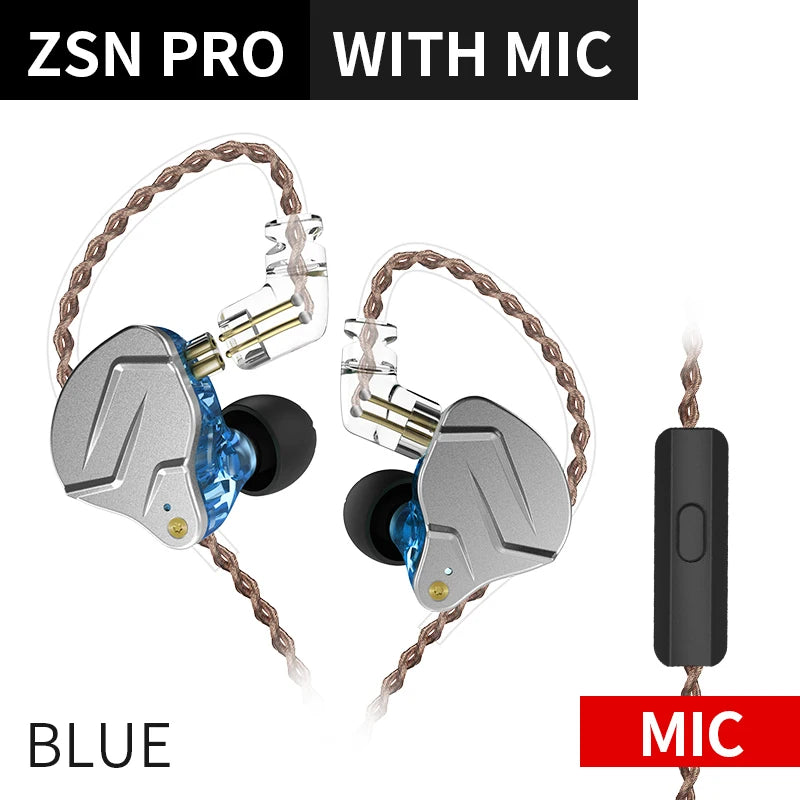 🎧 KZ ZSN PRO – Επαγγελματικά In-Ear Earphones με Hybrid Drive 🎧
