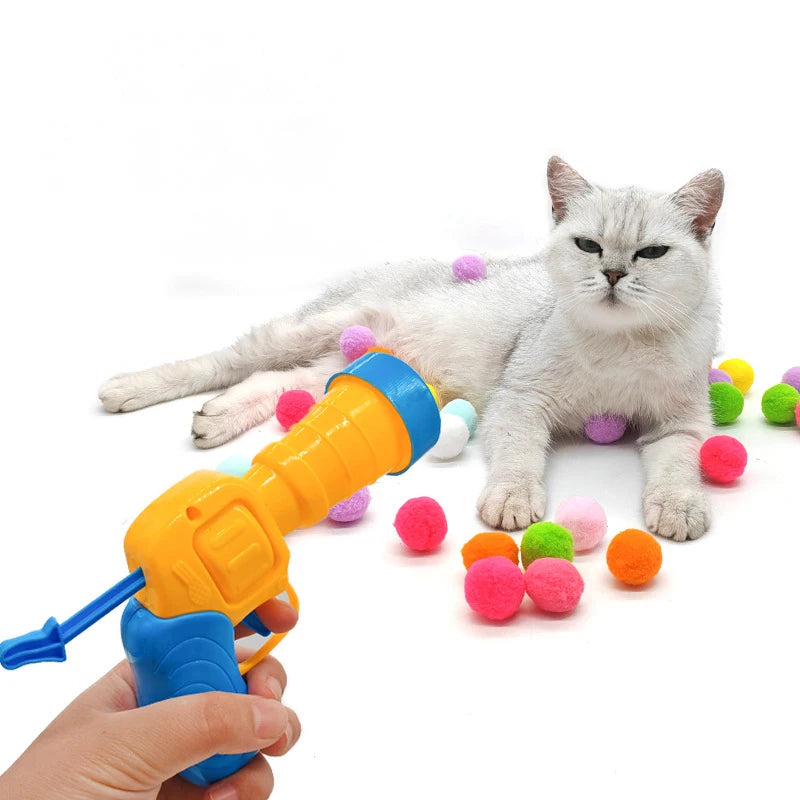 Cat Plush Ball Shooter 🐱🔫 | Silent Shooting Game 🎯 | Anti-Stress Fun 😻 | Soft Balls Included 🧸 | Interactive Cat Toy ✅