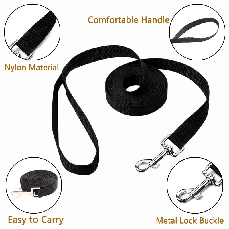 🐕🦺💪 Long Strong Nylon Dog Leash – 10m / 15m / 20m Εκπαίδευση & Βόλτες Χωρίς Όρια 🐾🏞️ Ιδανικό για εκπαίδευση, ελευθερία κινήσεων & ασφαλείς εξορμήσεις!