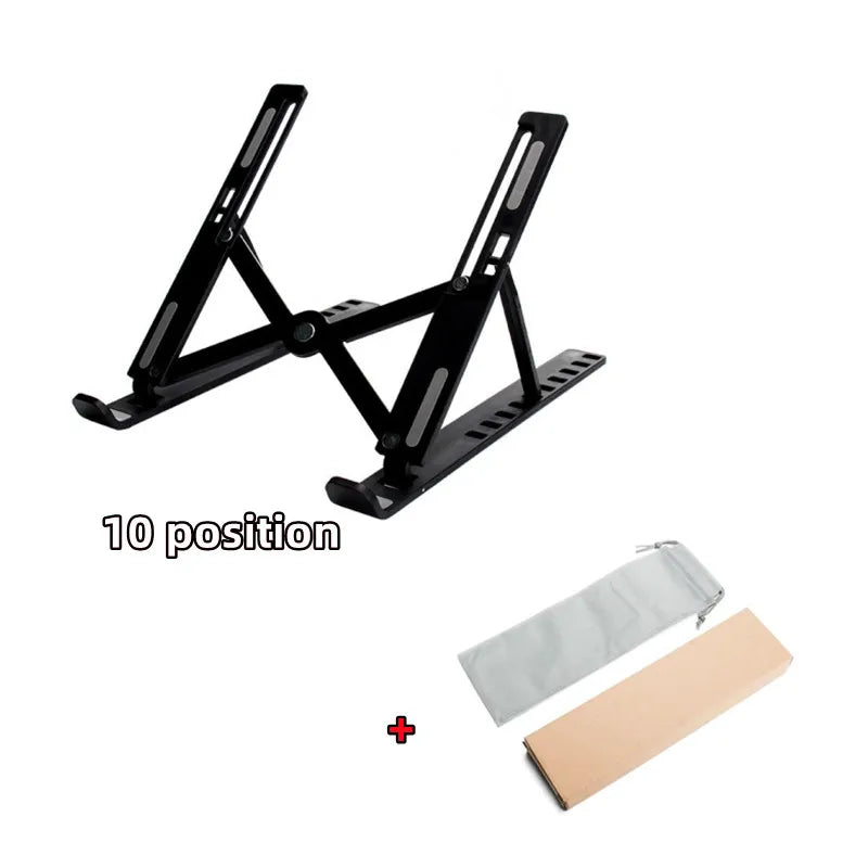 💻✨ Portable Foldable Laptop Stand – ABS Αναδιπλούμενη Βάση με Ρυθμιζόμενο Ύψος 🎯