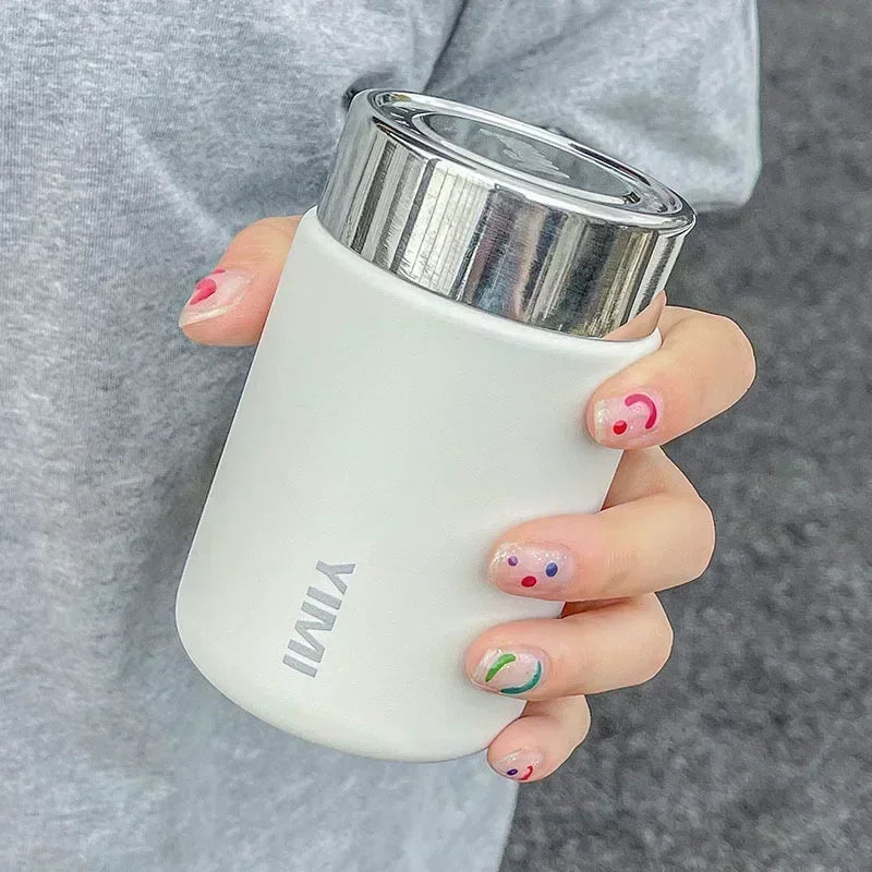 ✨ Mini Thermos Mug 230ml | 316 Ανοξείδωτο Ατσάλι | Pocket Vacuum Flask Καφέ & Τσάι