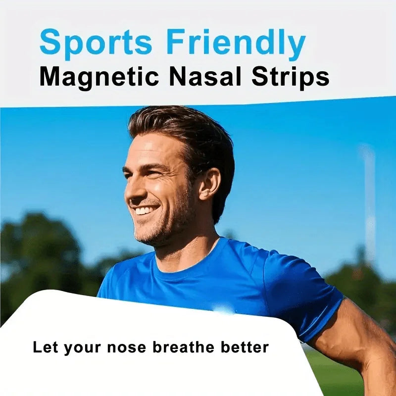 😴👃 Sport Magnetic Nasal Dilator – Ελεύθερη Αναπνοή & Ήσυχος Ύπνος! 👃😴 Anti-Snoring Kit | Breathing Strips + Magnetic Nose Clips | Sleep & Sports Aid