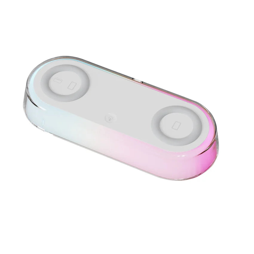 ⏰ Alarm Clock με Ασύρματο Φορτιστή & Φως Νυκτός 🌙💡 – 7 σε 1 Πολυλειτουργική Βάση Φόρτισης για iPhone & Android ⚡📱