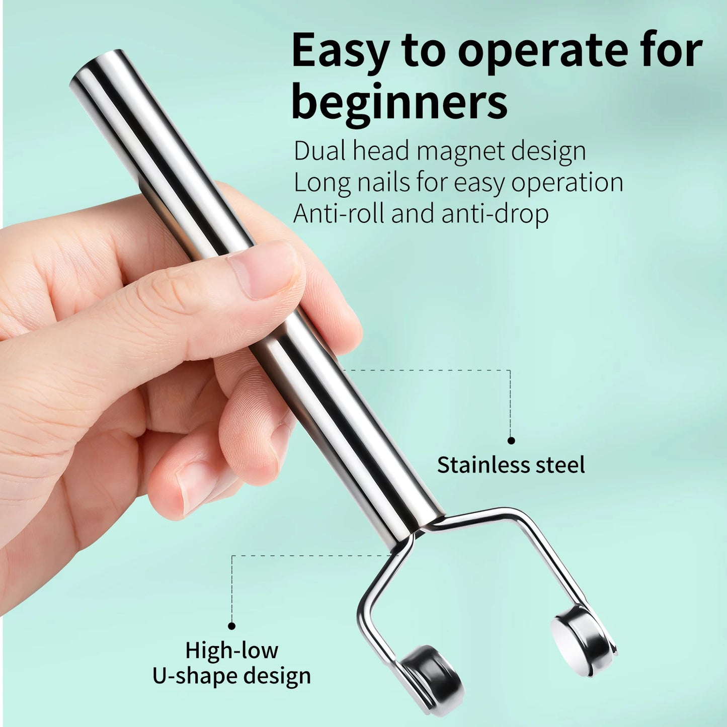 🧲✨ Y-Shaped Magnetic Stick – Cat Eye Nail Art Tool 3 σε 1 για Εντυπωσιακό Μανικιούρ 🎯