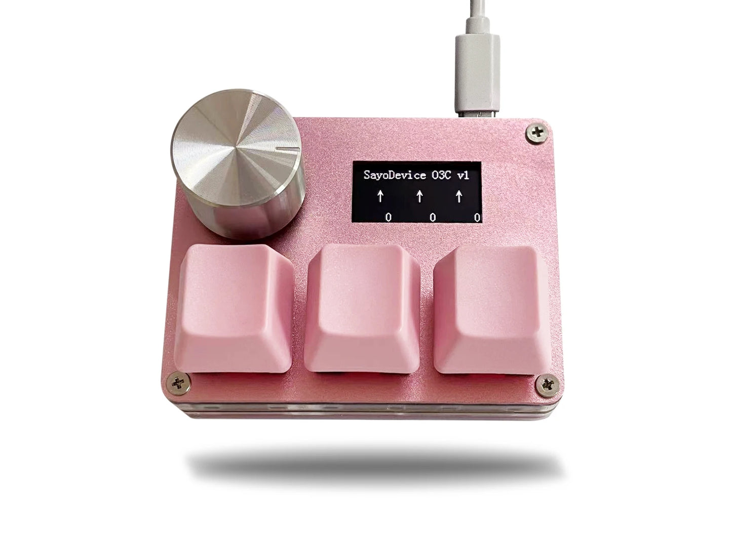 ⌨ O3C SayoDevice OSU Rapid Trigger Keyboard Hall Effect Magnetic Pink Switches • 8000Hz • Rapid Trigger • 0.05mm • Knob & IPS Screen • Copy/Paste Shortcuts