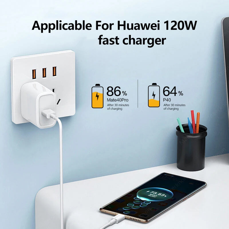⚡🔌 120W 10A Type-C Super Fast Charging Cable – Υπερταχεία Φόρτιση & Data Transfer για Huawei, Xiaomi, Samsung