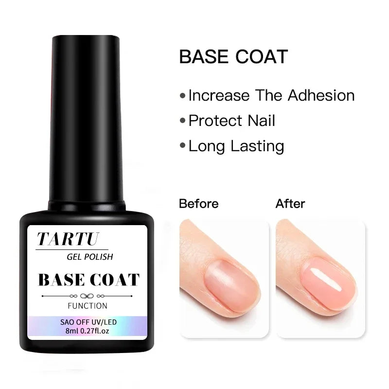 💅✨ Functional Gel Nail Art Set 8ml – Base Coat, Diamond Top & Matte Top 🌟