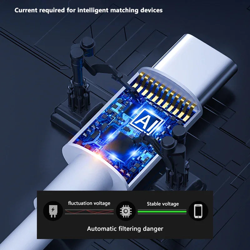 ⚡🔌 PD 100W USB-C to USB-C Cable – Υπερταχεία Φόρτιση & Data Sync 🎯