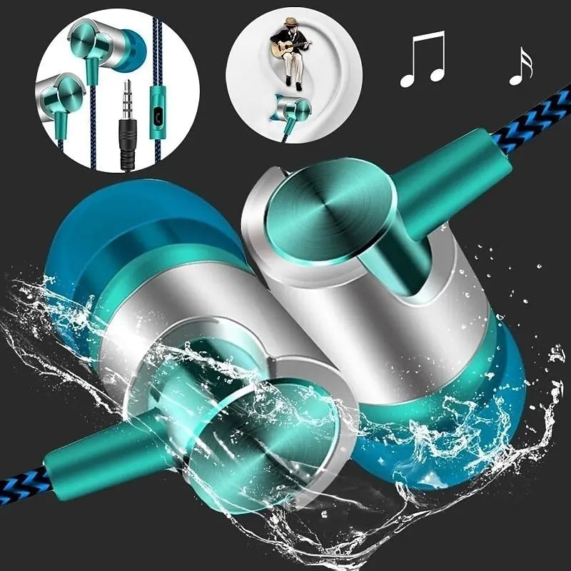 🎧 9D HIFI Heavy Bass – Μεταλλικά Ενσύρματα Earphones για Κρυστάλλινο Ήχο & Δυνατά Μπάσα! 🎧