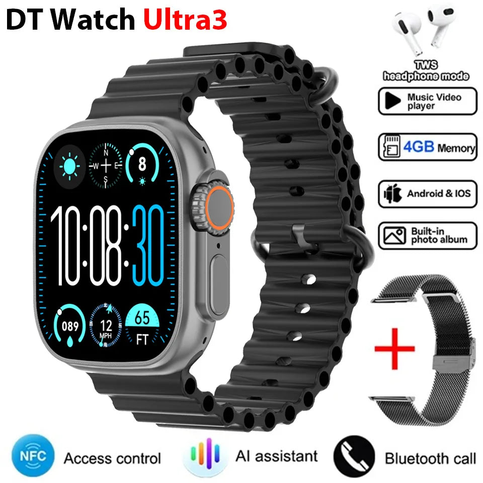 🚀 DT Ultra 3 Pro – Το απόλυτο Smartwatch με Google Maps & 32GB μνήμη! 🚀