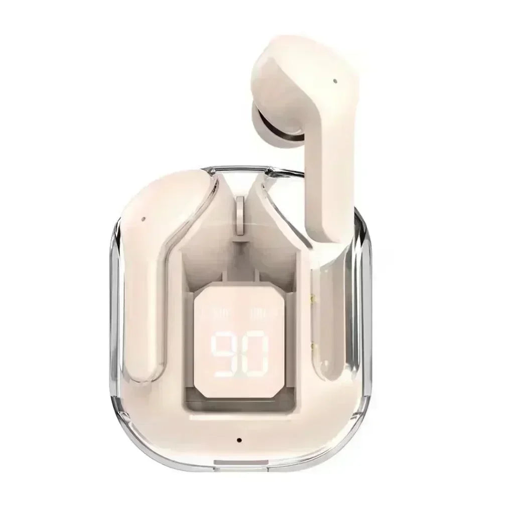 🎧✨ Original T2 Transparent TWS Bluetooth Earbuds – Bluetooth 5.3, HiFi Ήχος & LED Power Display