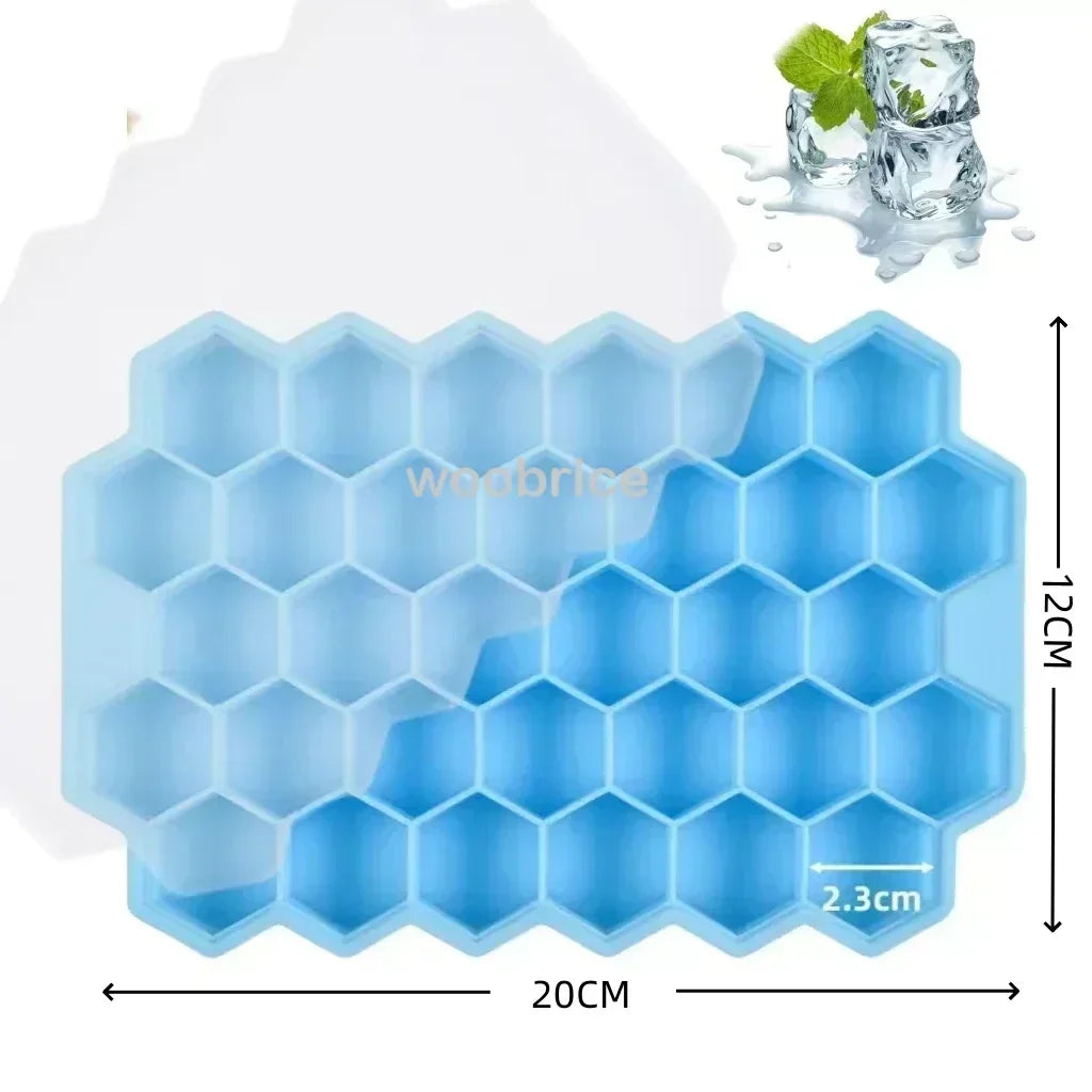 🧊🍯 Ice Molds Honeycomb – Σιλικονούχα Φόρμα Παγάκια Κυψέλης BPA Free ✨