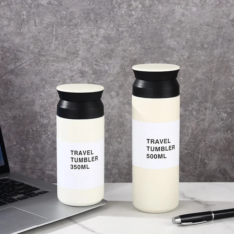 ☕🥤 Θερμός 500ml Ανοξείδωτο | Coffee Mug | Vacuum Flask | Travel Tumbler για Καφέ & Νερό