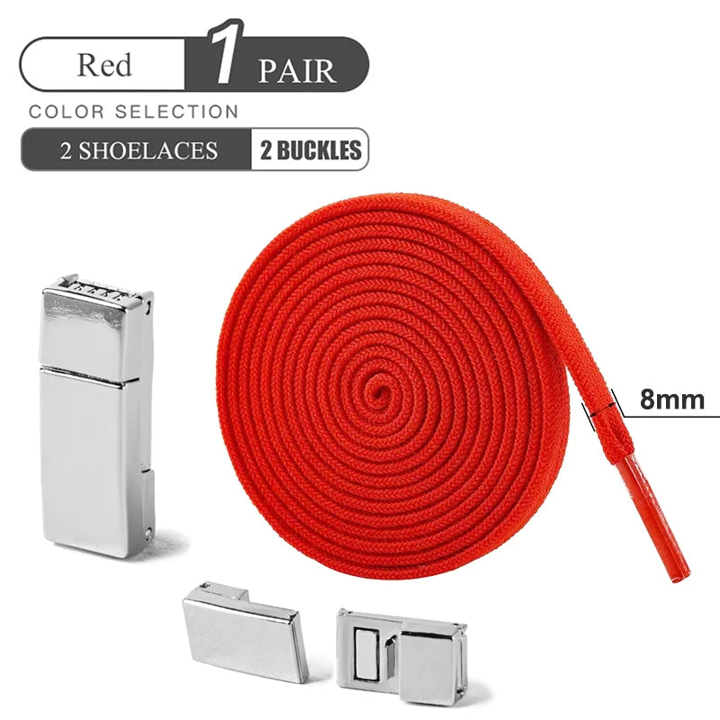 👟✨ Μαγνητικά No Tie Elastic Shoelaces – Ελαστικά Κορδόνια χωρίς Δέσιμο για Παιδιά & Ενήλικες 🚀