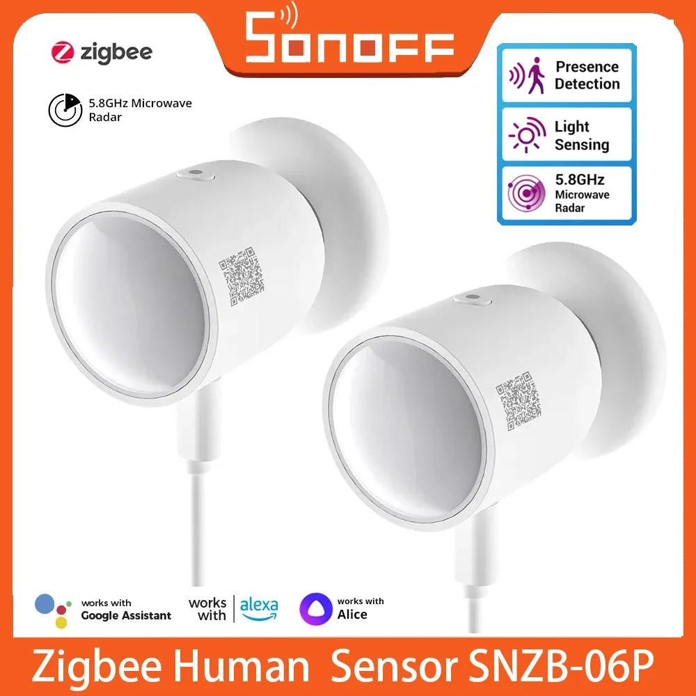 🧠 SONOFF SNZB-06P – Zigbee Αισθητήρας Ανθρώπινης Παρουσίας & Φωτός