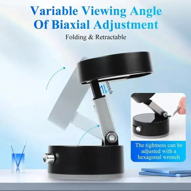 📱🧲 Magnetic Phone Holder Stand – Ρυθμιζόμενη & Πτυσσόμενη Βάση με Ισχυρή Βεντούζα & Vacuum Adsorption
