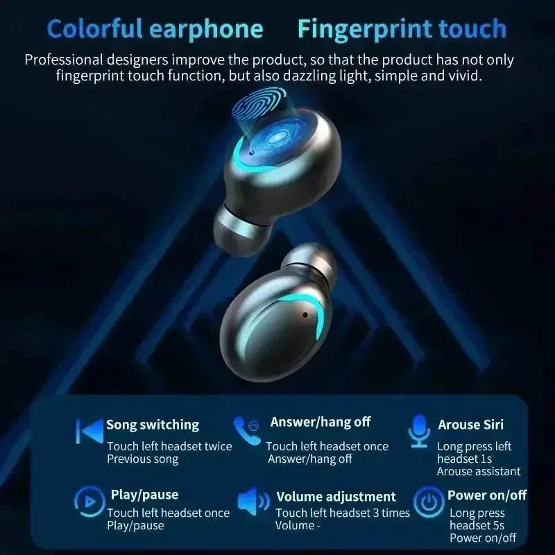 🎧 TWS F9-5 Bluetooth Earphones – HiFi Stereo Wireless Sports Headset