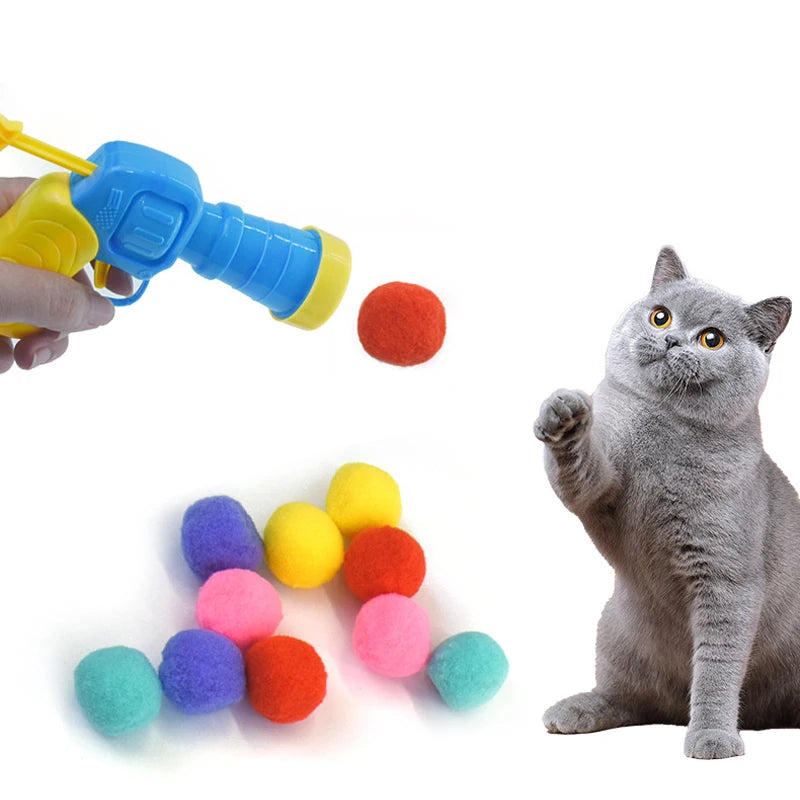 Cat Plush Ball Shooter 🐱🔫 | Silent Shooting Game 🎯 | Anti-Stress Fun 😻 | Soft Balls Included 🧸 | Interactive Cat Toy ✅