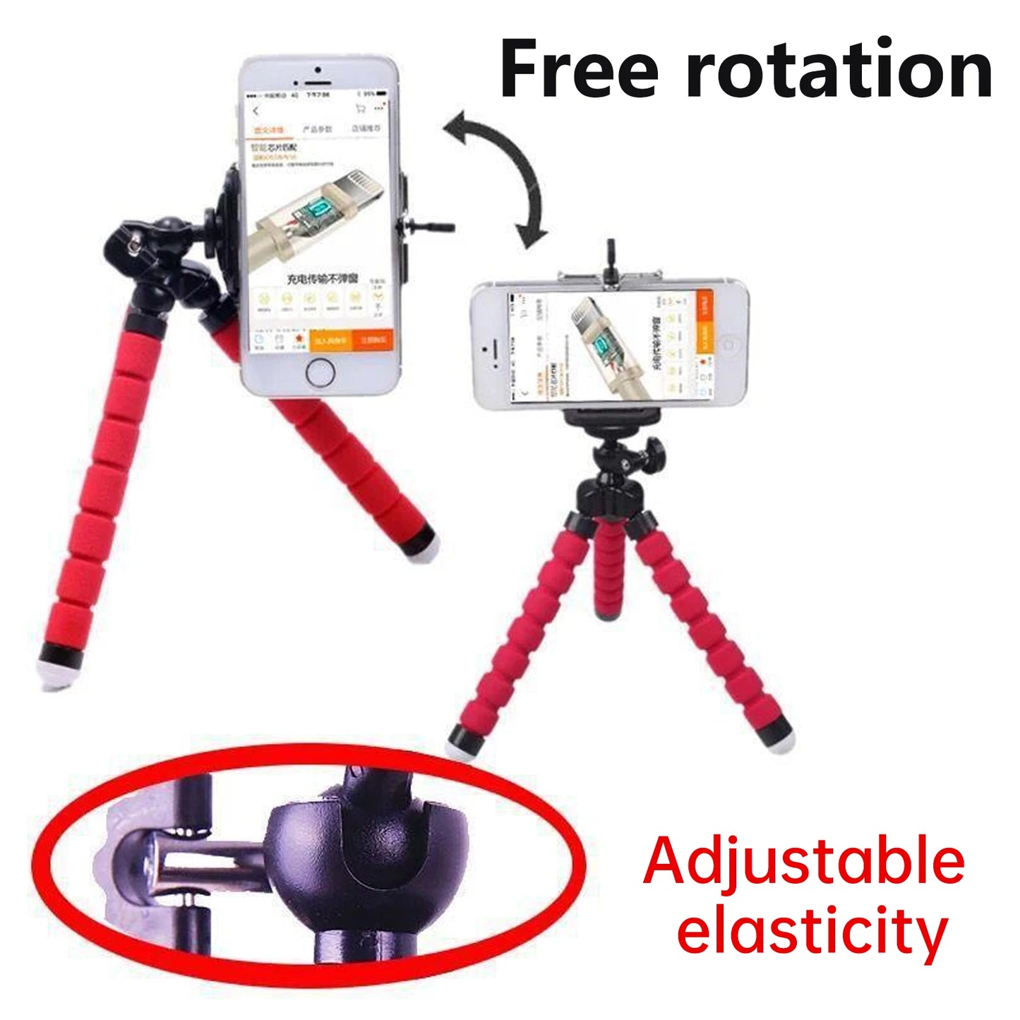 📸 Mini Octopus Tripod για GoPro Hero 11/10/9/8/7/6/5 – Flexible Stand με Universal Βάση