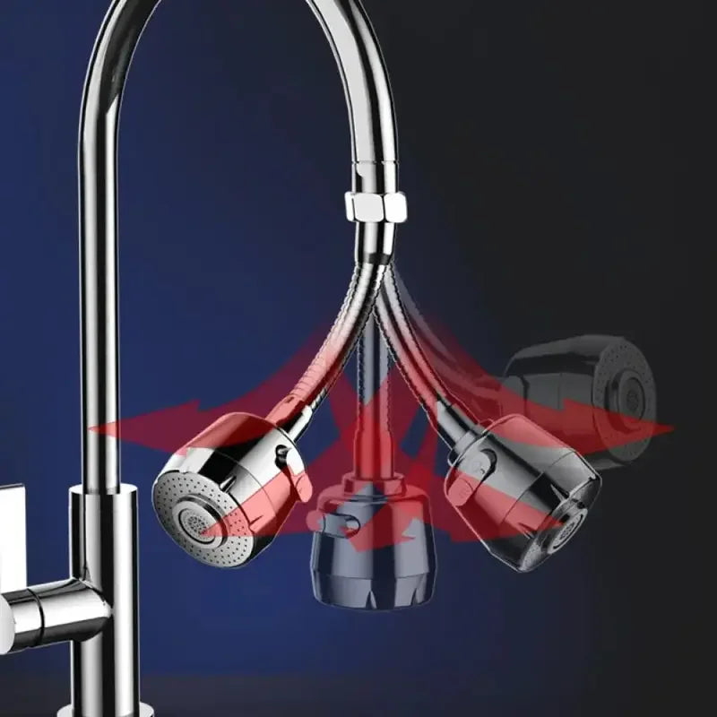 🚰 Universal Kitchen Faucet Adapter – 360° Περιστρεφόμενο Φίλτρο Βρύσης με 2/3 Modes