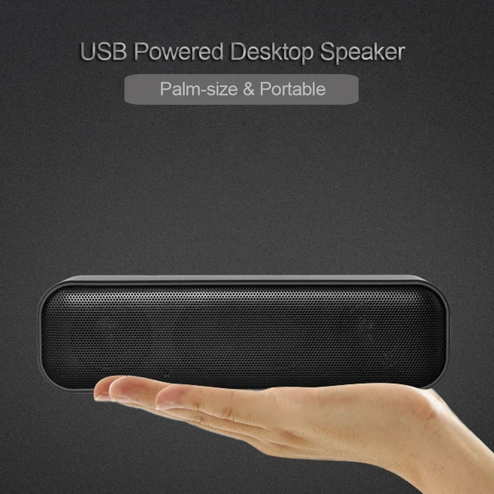 🔊 HK-5008 USB Powered Soundbar – Desktop Speaker με 2 Subwoofers 💻🎶
