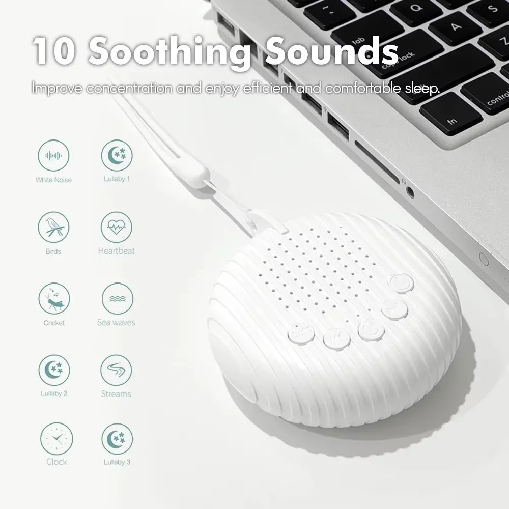 👶🎵 Q3 White Noise Baby Sleep Machine – 10 Ήχοι για Ήρεμο Ύπνο 🎯