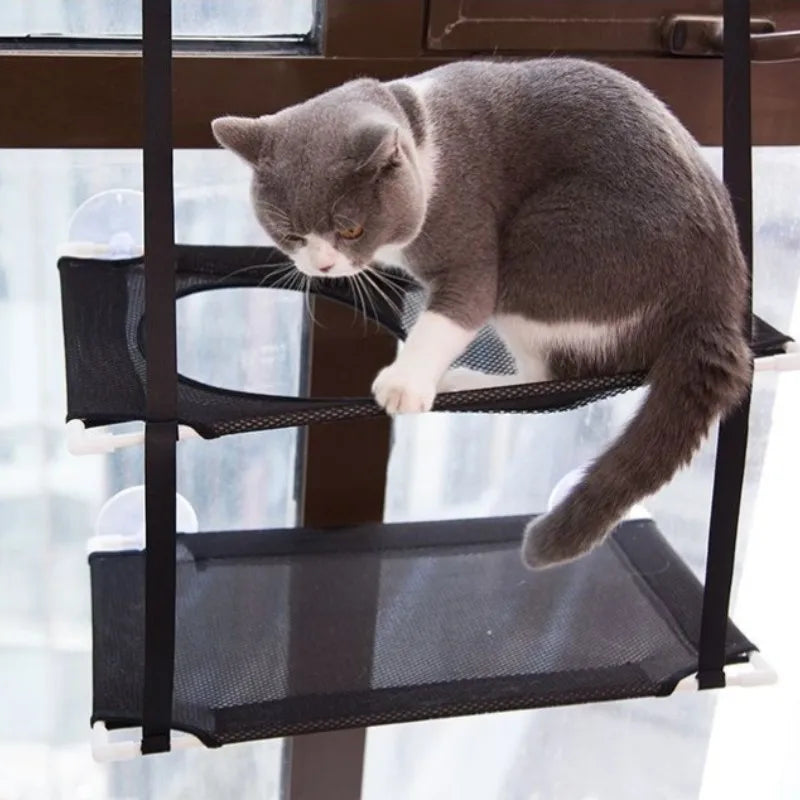 🐱🌞 Cat Hammock Window Bed 🪟🛏️ Ο απόλυτος "θρόνος" για γάτες – με θέα, ήλιο & διασκέδαση!