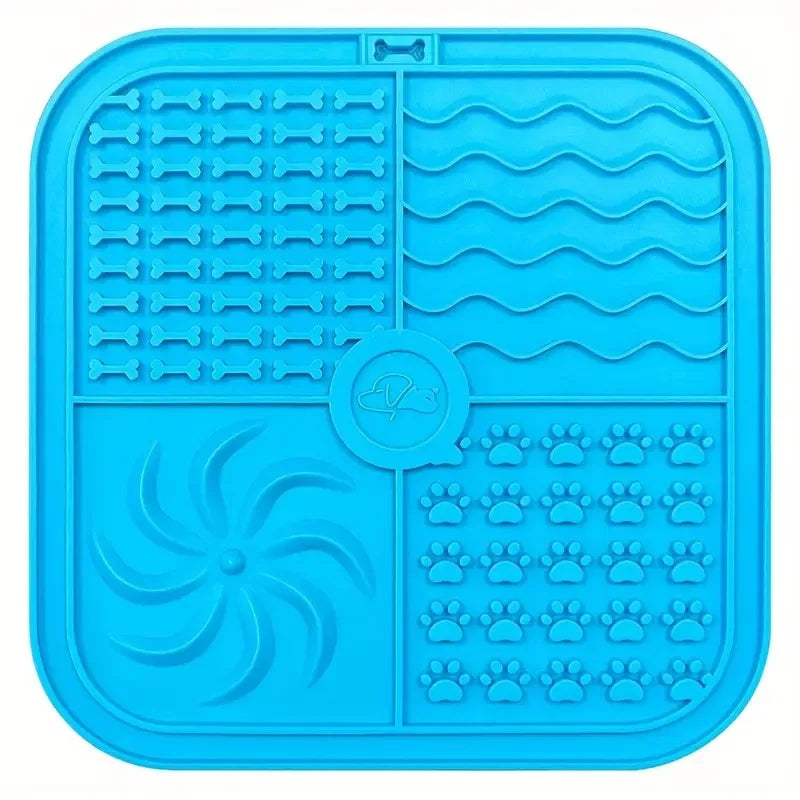 Silicone Lick Mat 🐶🍽️ | Slow Feeder & Distraction Pad 🛁 | Suction Base 🧲 | For Training & Bath Time ✅
