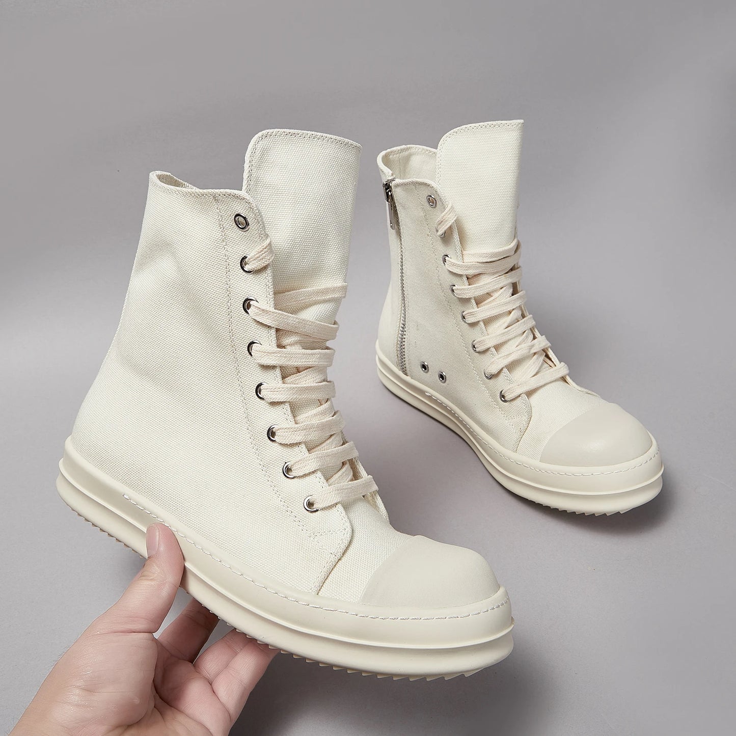 👟✨ Unisex High Top Sneakers με Φερμουάρ – Street Fashion 2025 👟✨