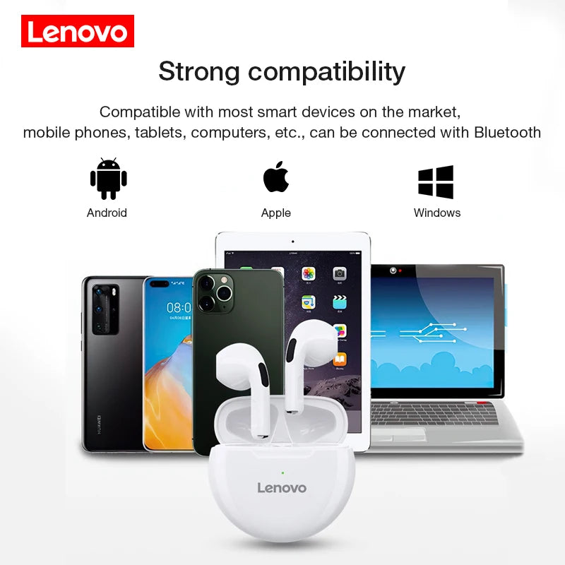 🎧 Lenovo LivePods HT38 – TWS Ασύρματα Bluetooth Ακουστικά με Μικρόφωνο & 9D Stereo Ήχο