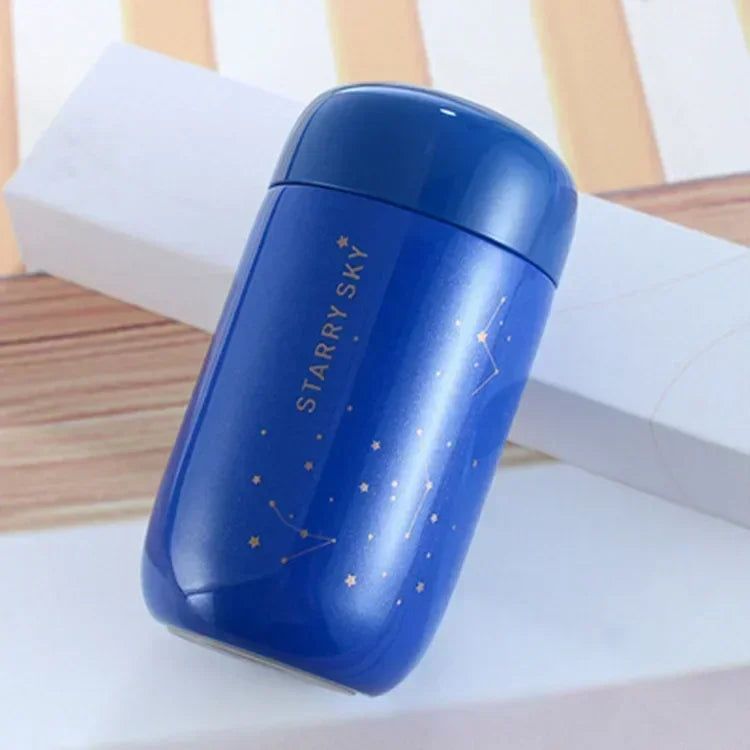 🌌✨ Θερμός Starry Sky | ⭐ Μίνι 200ml Καφεδοπώτης | ❄️🔥 Ανοξείδωτο Ατσάλι | 🥤 Αδιάκριτο & Στυλάτο