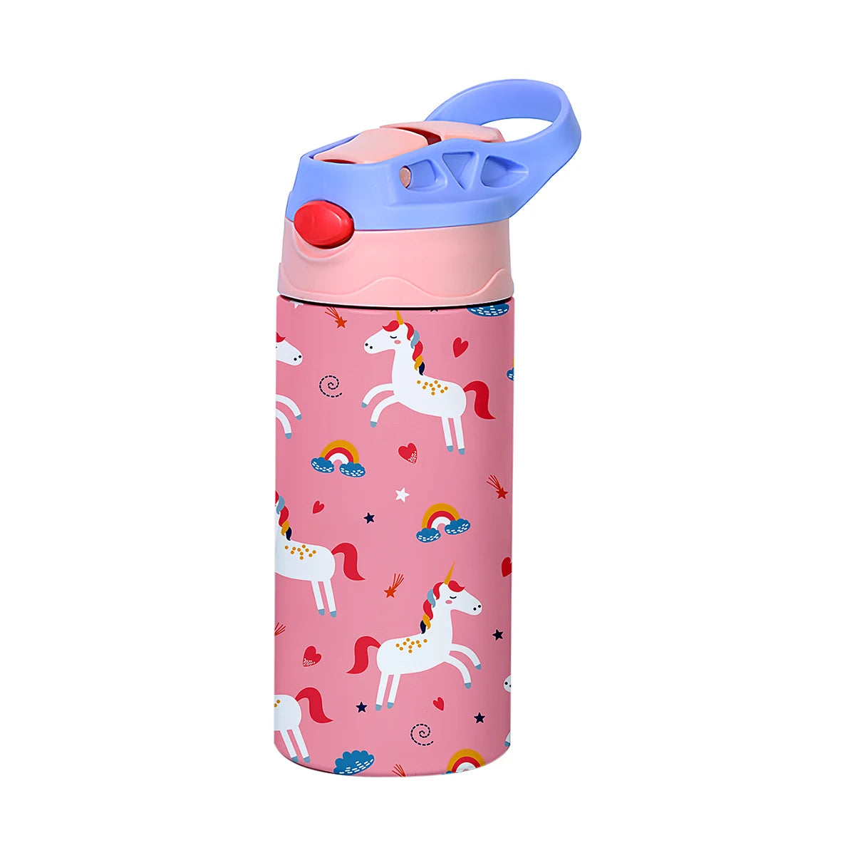 🧸 12OZ/350ml Cartoon Thermos Cup | Παιδικό Θερμός Ανοξείδωτο Ατσάλι με Σχέδια & Φορητό Καπάκι