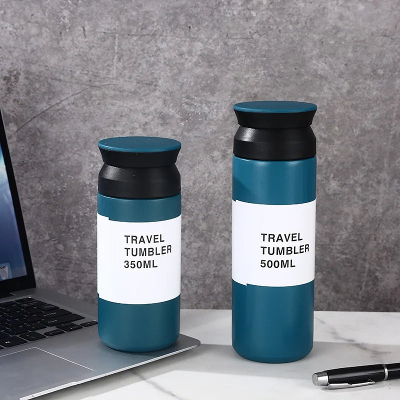 ☕🥤 Θερμός 500ml Ανοξείδωτο | Coffee Mug | Vacuum Flask | Travel Tumbler για Καφέ & Νερό