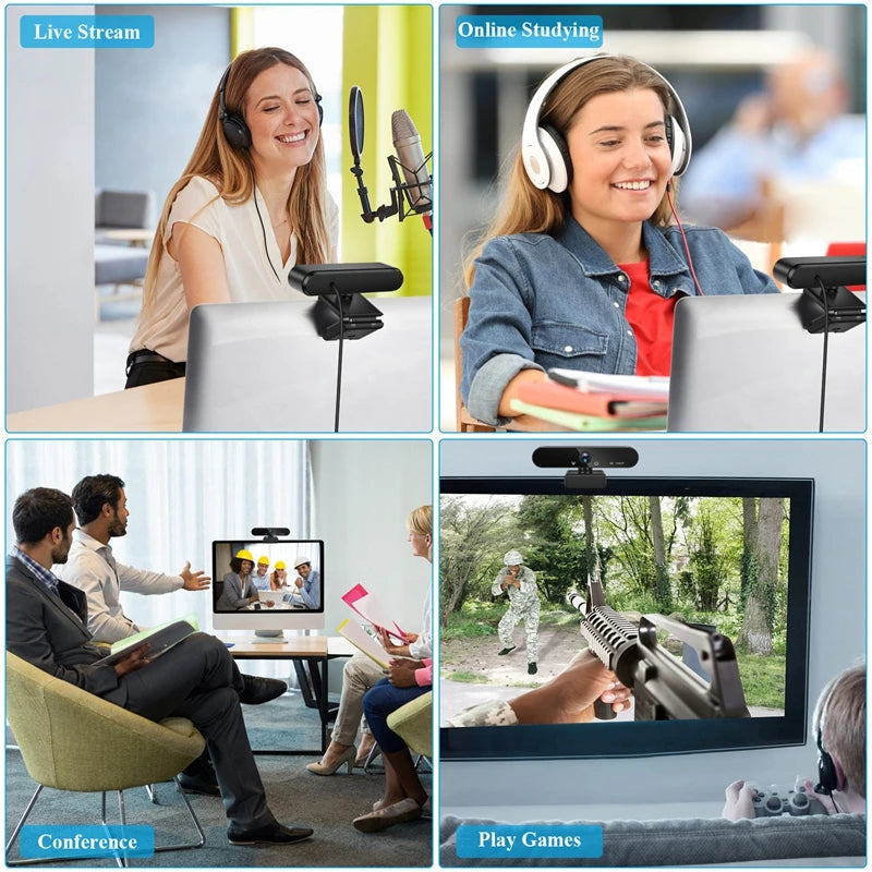 🎥✨ Xiaomi 4K Webcam – Επαγγελματική USB Κάμερα με 2K/1080P & Dual Mic 🎤💻