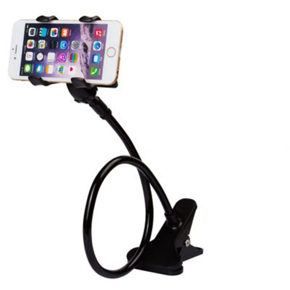 📱🛋️ Lazy Bedside & Desktop Bracket – Ευλύγιστη Βάση Κινητού με Μακρύ Βραχίονα 360° 🔄