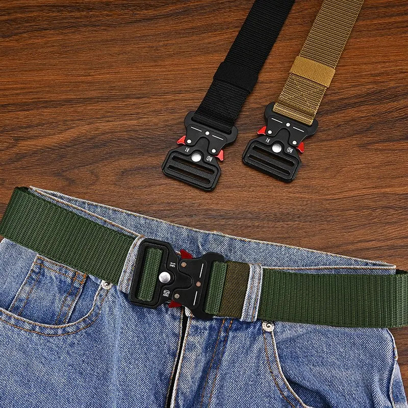 🪖👖 Versatile Men’s Tactical Belt – Durable & Adjustable Design ✨ Για Outdoor Sports, Jeans & Casual Wear (Unisex, 1 ή 2 Τεμάχια)