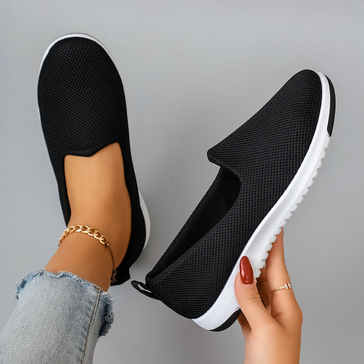👟 Γυναικεία Καλοκαιρινά Διαπνέοντα Sneakers – Ελαφριά & Άνετα 🌞