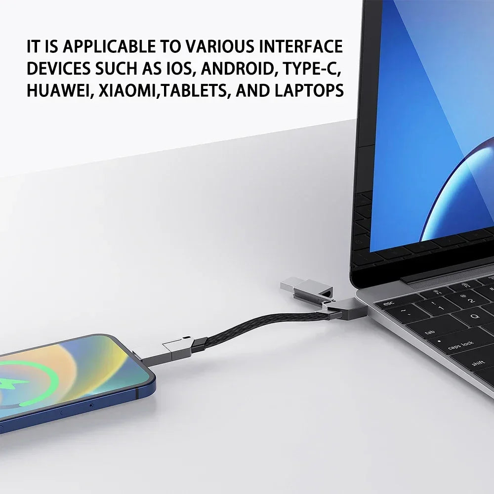 🔌✨ Multi Charging Cable 4-in-1 – Fast PD 60W | Magnetic | Keyring Design Η πιο έξυπνη λύση για ταξίδια & καθημερινότητα! 🌍🔋