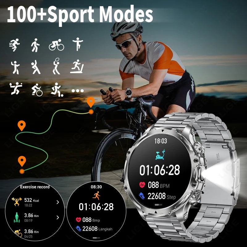 🔥 LIGE New Smart Watch 1.9” – Η Δύναμη στον Καρπό σου! 🔥
