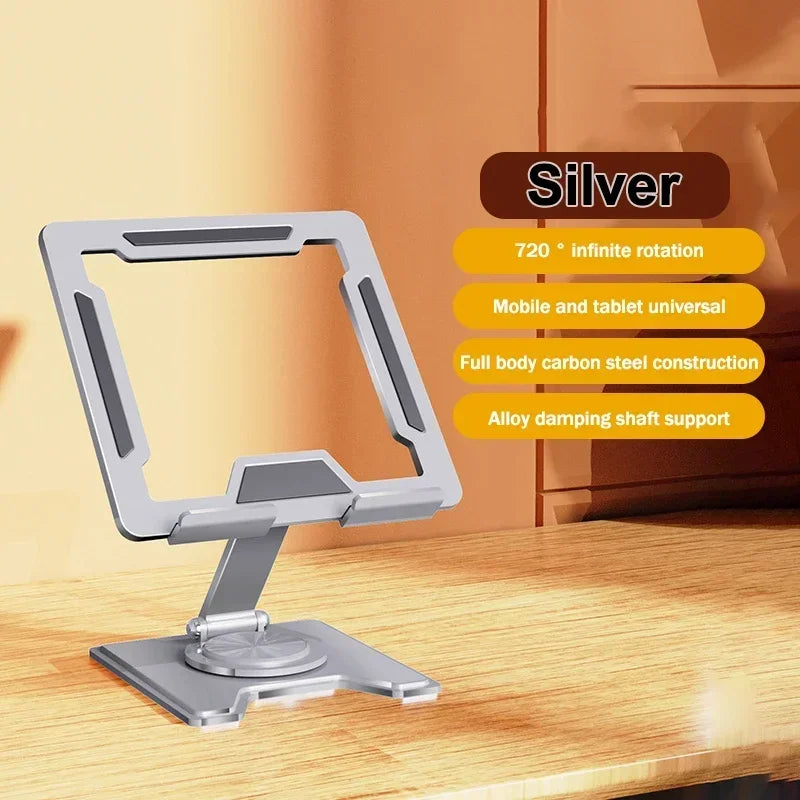 📱🔄 360° Rotatable Tablet Stand – Ρυθμιζόμενη & Αναδιπλούμενη Βάση iPad & Tablet 🎯