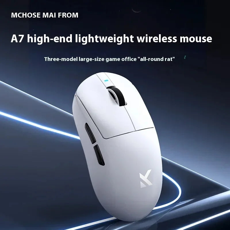 🎮🖱️ MCHOSE A7 Ultra Wireless Gaming Mouse – Απόλυτη ακρίβεια στα χέρια σου! Επαγγελματικό gaming με 8K polling rate, PAW3950 sensor και σχεδιασμό για μεγάλα χέρια! 👑🔥
