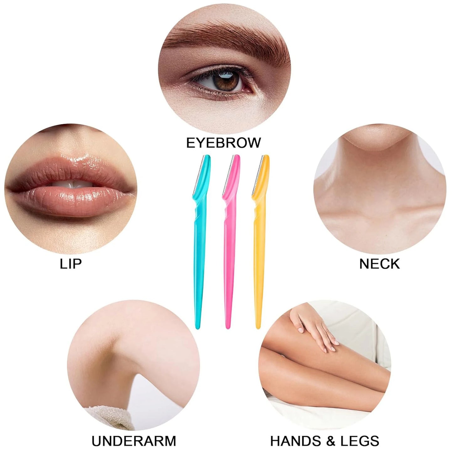 ✨ Σετ 10/40τμχ Ξυραφάκια Φρυδιών – Eyebrow Trimmer Face Blade Shaver