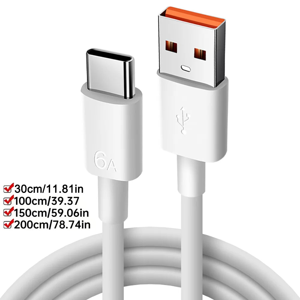 ⚡🔌 NNBILI Σετ 3 Καλώδια USB Type-C – Super Fast Charging 6A 📱 Για Samsung, Huawei, Xiaomi, Redmi