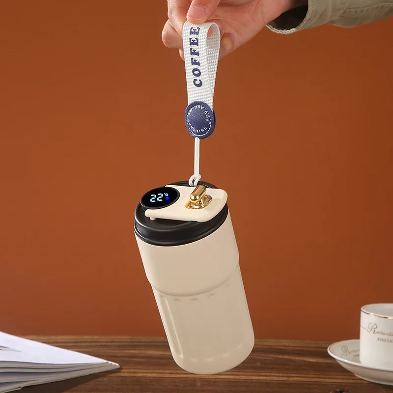 ☕ 450ml Smart Thermos Mug | Ανοξείδωτο Θερμός με Οθόνη Θερμοκρασίας | Ιδανικό για Καφέ, Τσάι & Ταξίδια