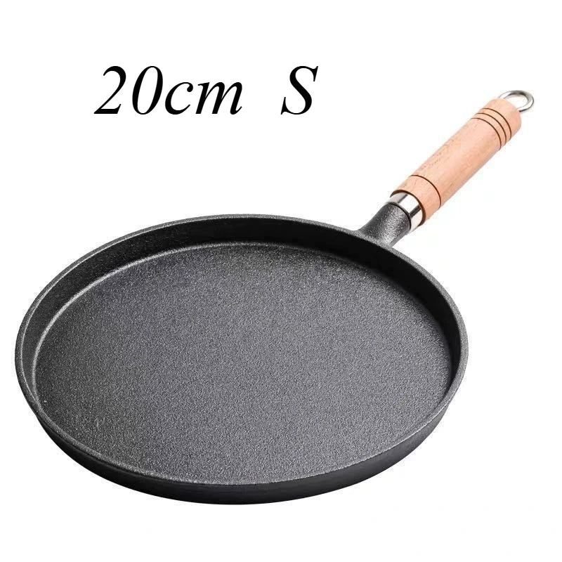 🍳 Τηγάνι Χυτοσιδήρου 26cm – Χωρίς Επίστρωση & Αντικολλητικό | Ιδανικό για Αυγά, Pancakes, Κρέπες & Μπριζόλες