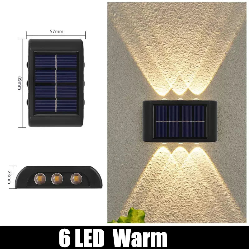 🌞✨ Solar LED Wall Lights – Διακόσμηση & Ατμόσφαιρα στον Κήπο σου! ✨🌞 1pc | 6-10 LEDs | Outdoor Decorative Landscape Lighting