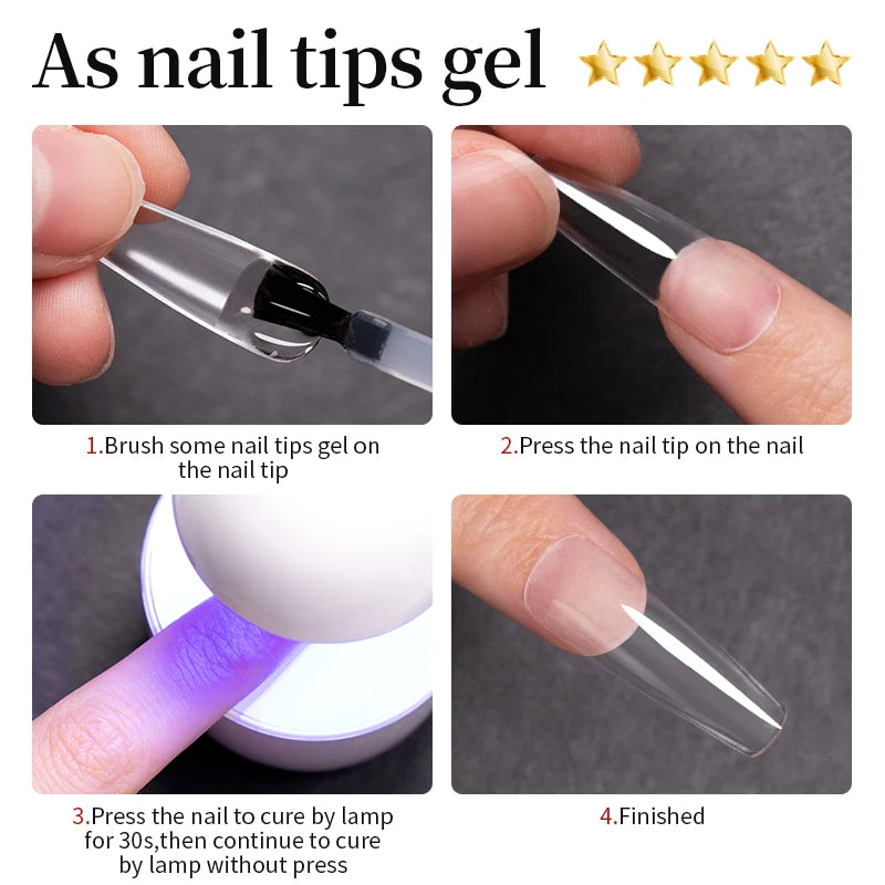 💅✨ AWStorG 3 in 1 Nail Tips Glue Gel – Πολυχρηστική Κόλλα & Gel για Τέλειο Μανικιούρ 🎯